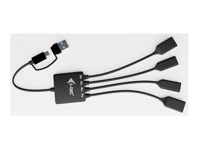 I-TEC USB-C/USB-A Cable HUB 4 port Peripheriegeräte & Zubehör Kabel & Adapter USB Hubs