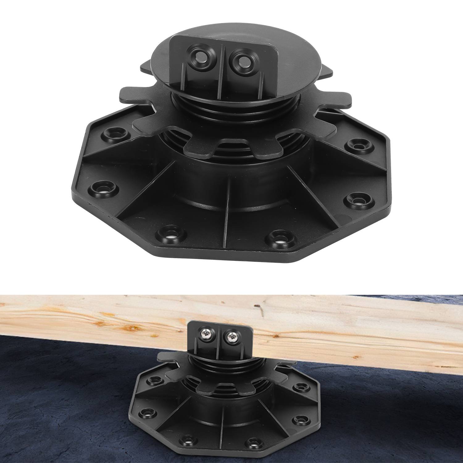 Stelzlager Verstellfüße Höhenverstellbare Plattenlager Terrassenlager Stelzlager für Keramik, Beton, Steinplatten 30-60mm 100 Stück