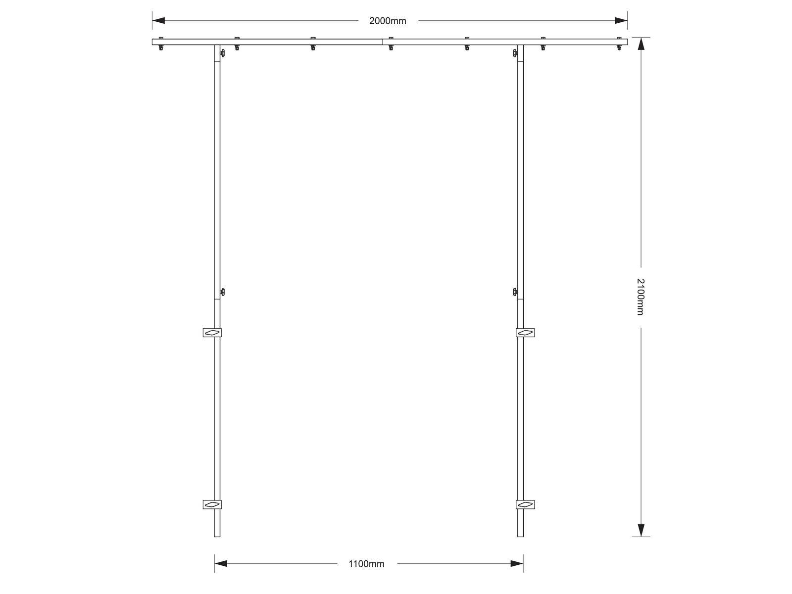 OMNITRONIC Überbaurahmen für DJ Stand