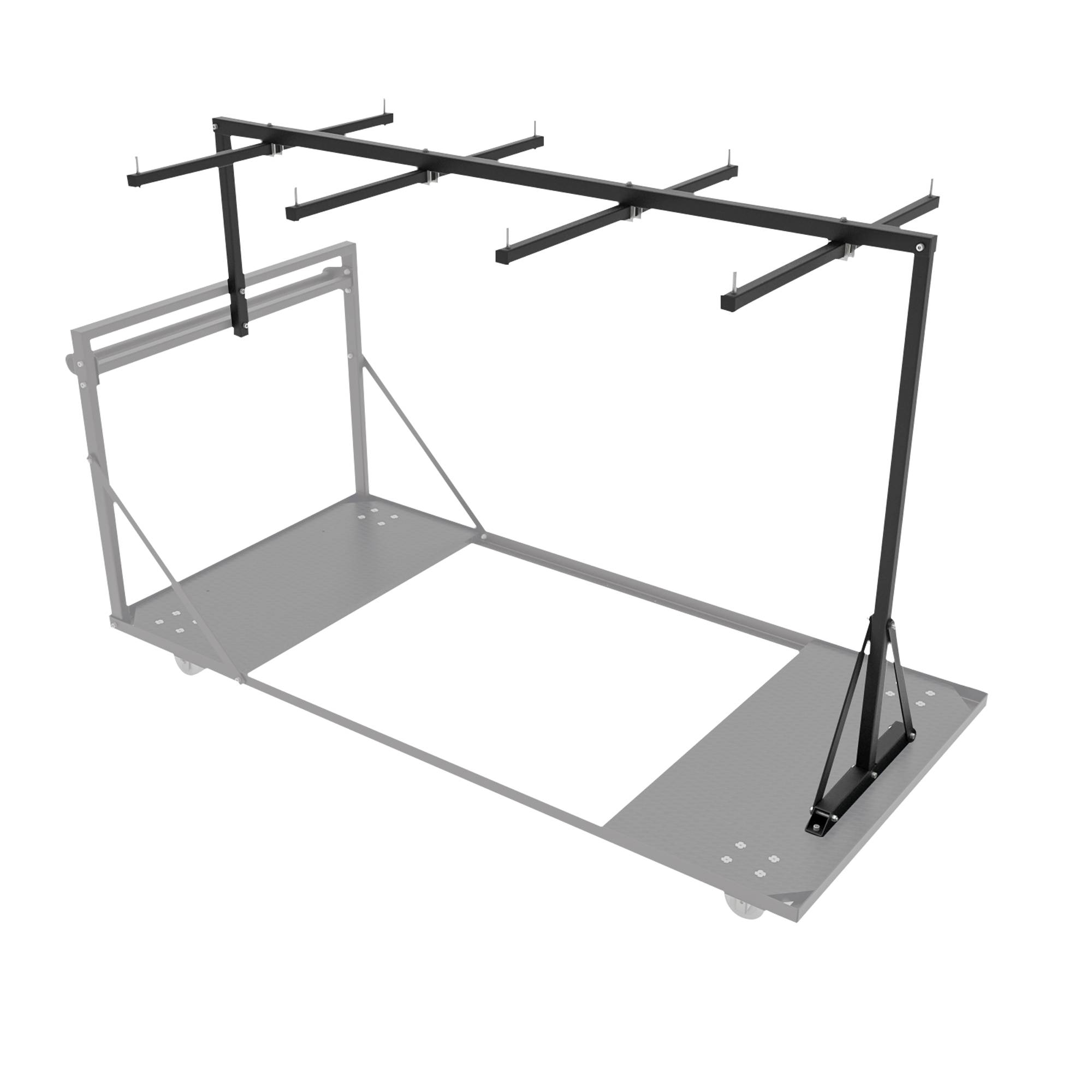 SHOWGEAR Guard Rail Holder for Mammoth Transport Trolley Für bis zu 24x Mammoth Dex Geländer