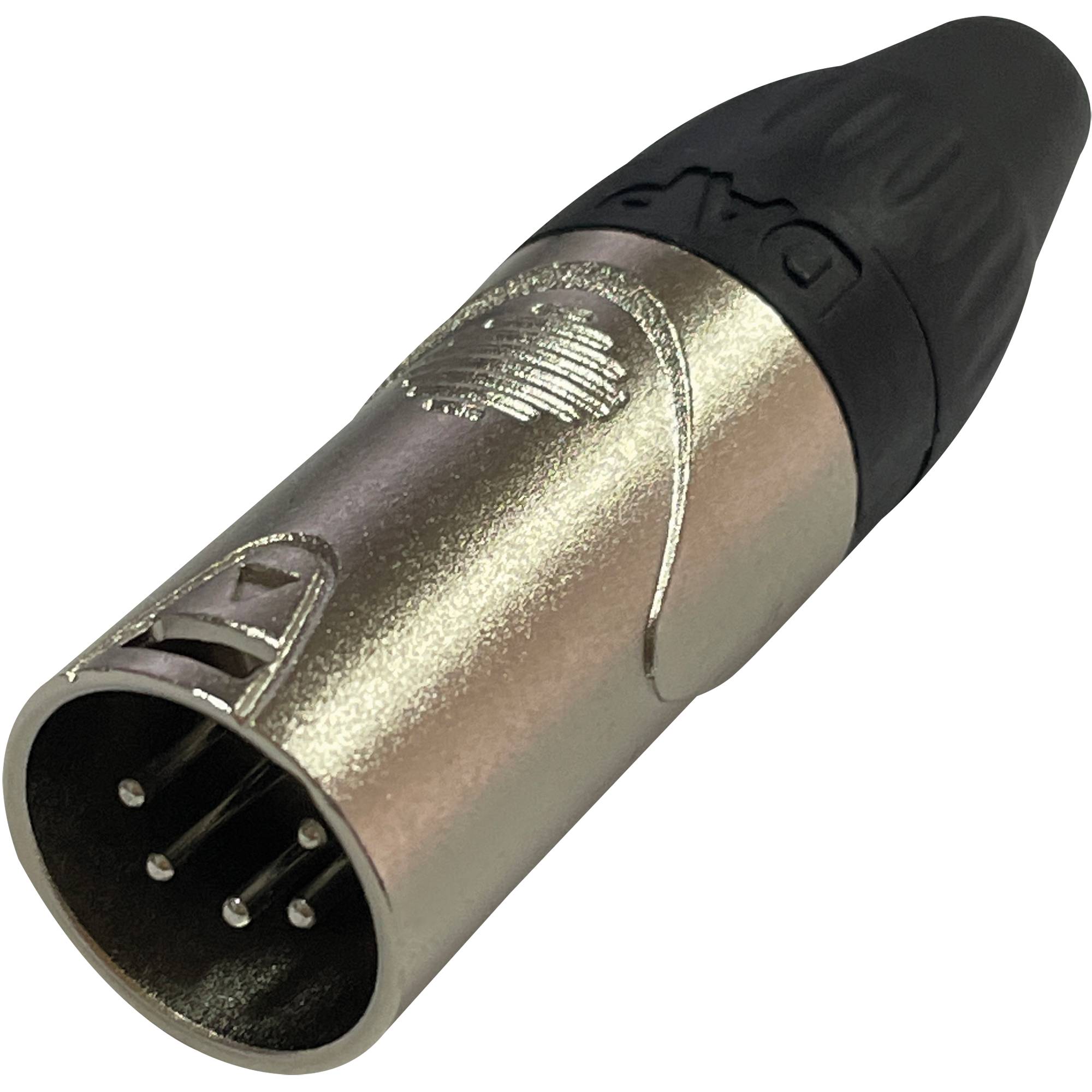 DAP XLR 5P X-type - male Schwarze Endkappe - vernickeltes Gehäuse