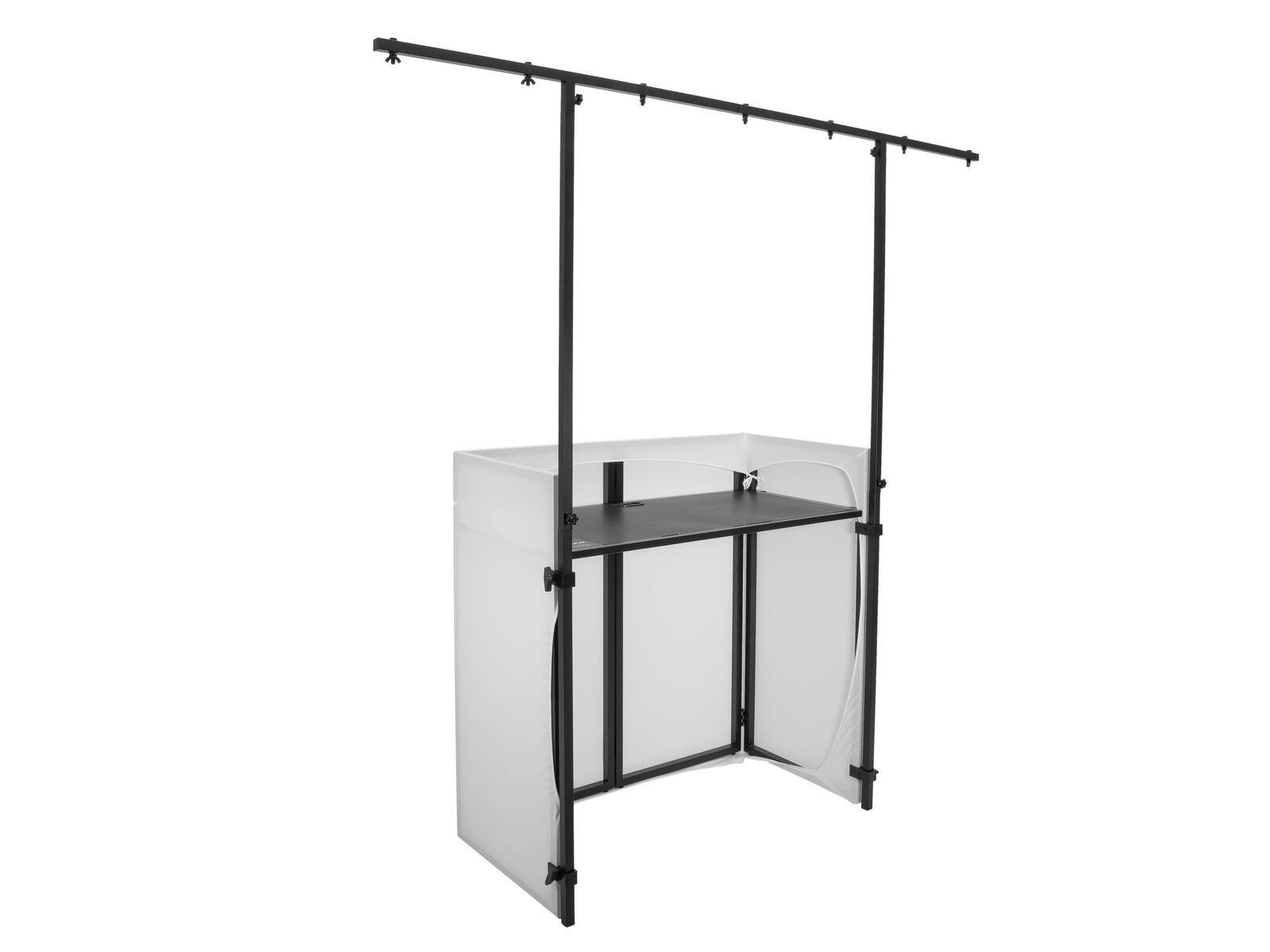 OMNITRONIC Set Compact Mobile DJ Stand inkl. Cover + Überbaurahmen