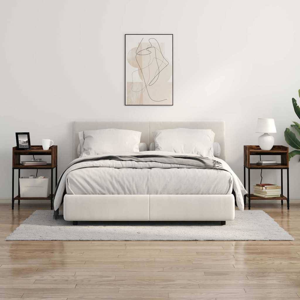 vidaXL Nachttisch Geräucherte Eiche 40 x 40 x 61 cm Holzwerkstoff