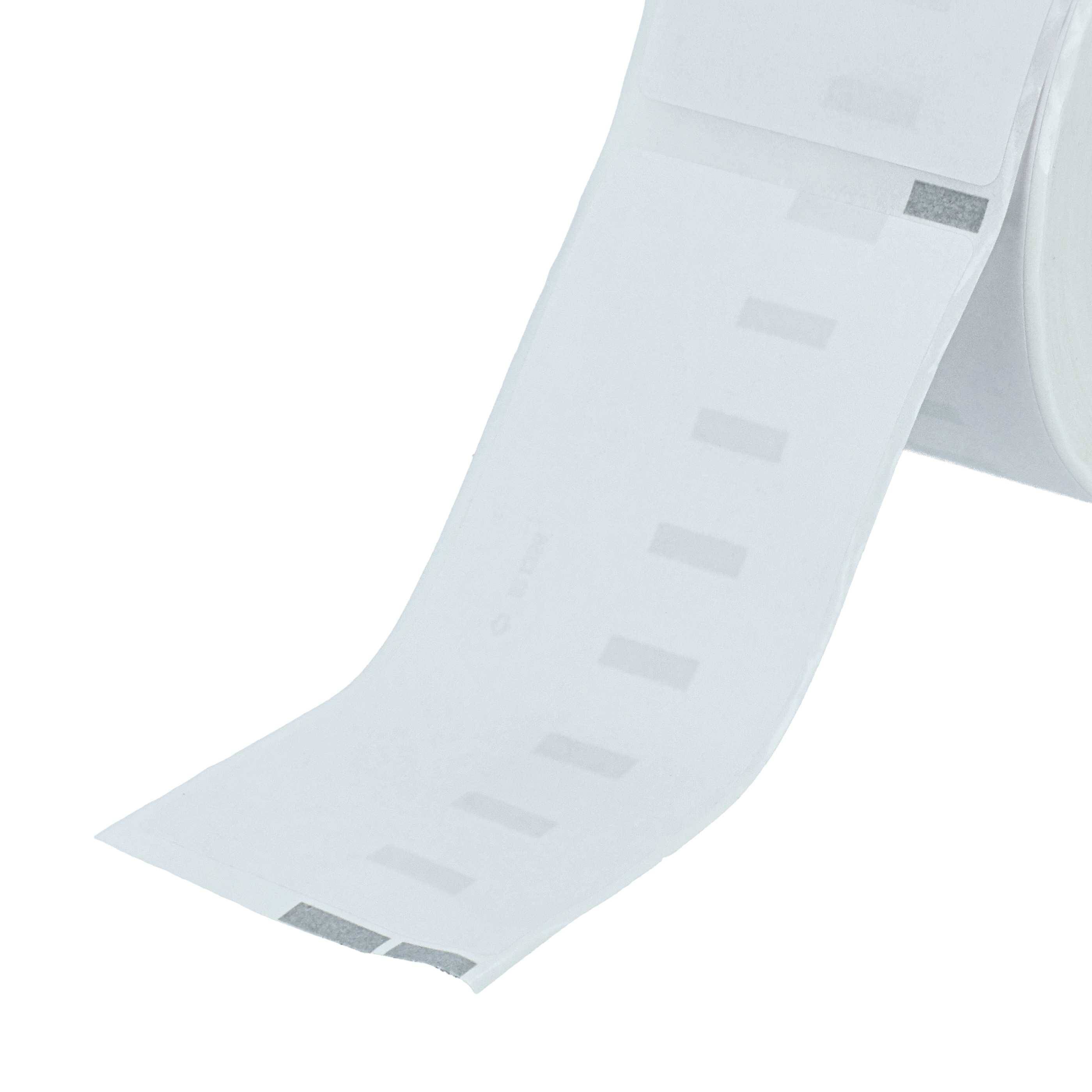 vhbw 50x Etiketten-Rolle 41mm x 89mm (300 Etiketten) Ersatz für Dymo 11356 für Etiketten-Drucker Weiß