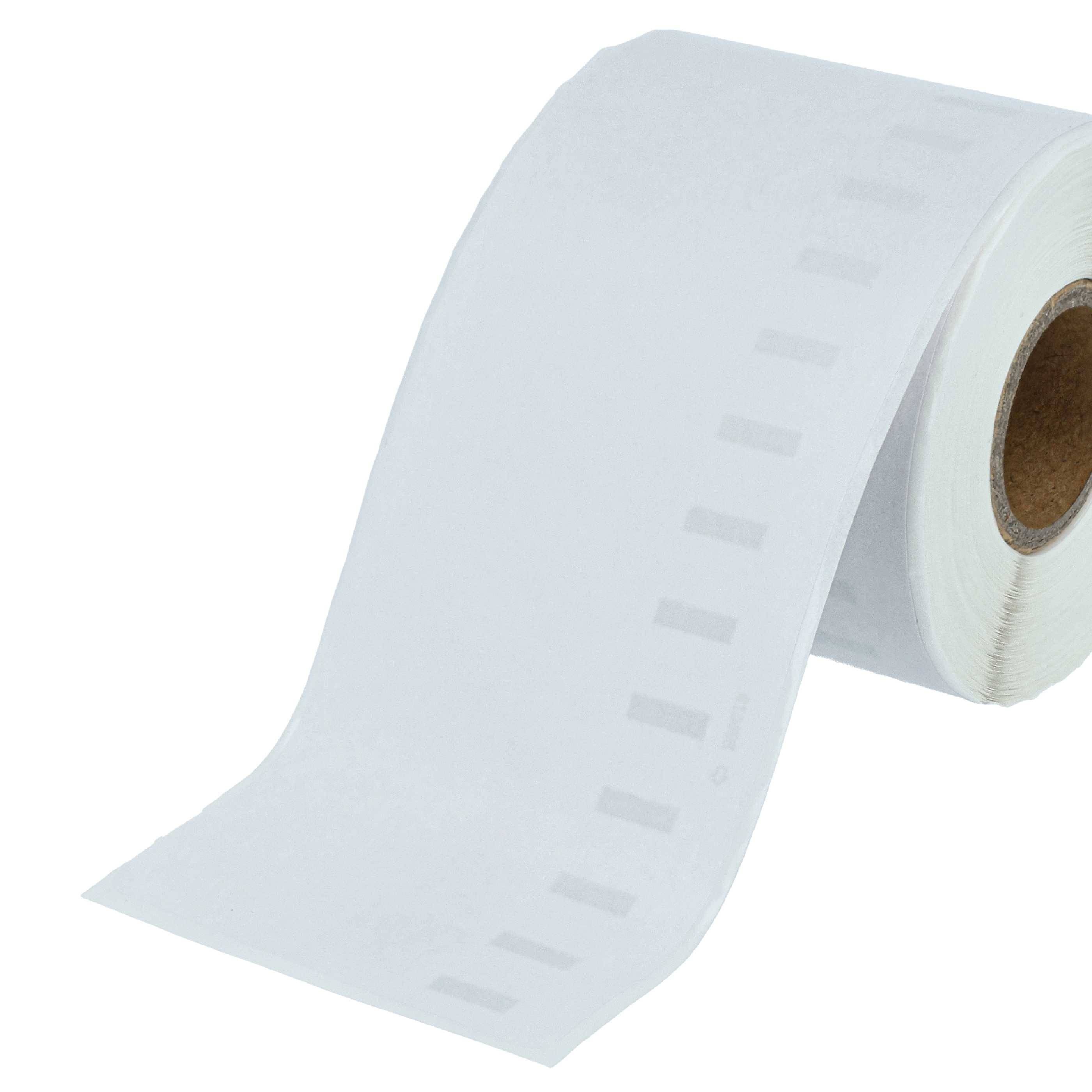 vhbw 50x Etiketten-Rolle 59mm x 190mm (110 Etiketten) kompatibel mit Dymo LabelWriter 330 Turbo, 320, 330, 320 II Etiketten-Drucker Weiß