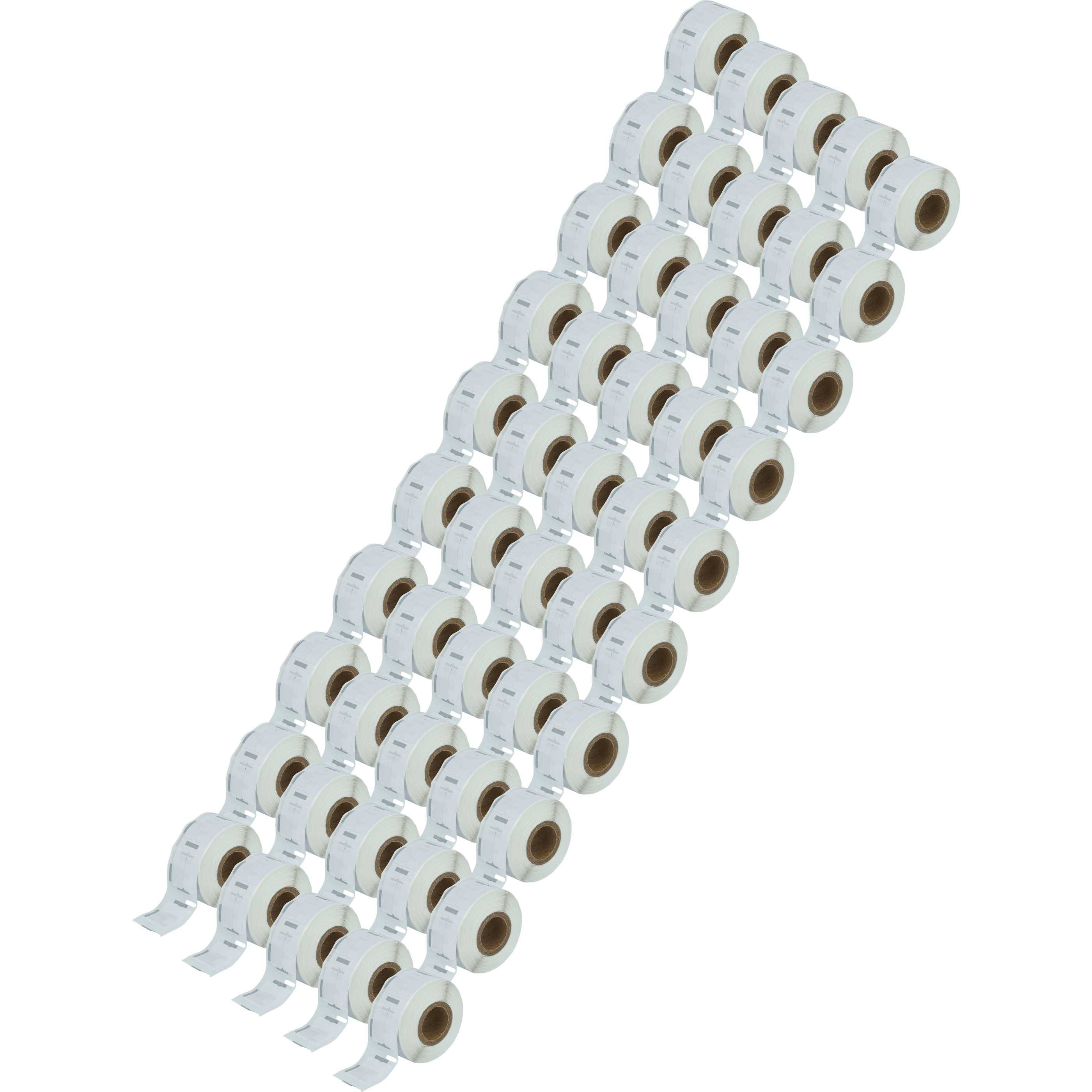 vhbw 50x Etiketten-Rolle 12mm x 24mm (1000 Etiketten) kompatibel mit Seiko Smart Label Printer SLP 430, SLP 420 Etiketten-Drucker Weiß