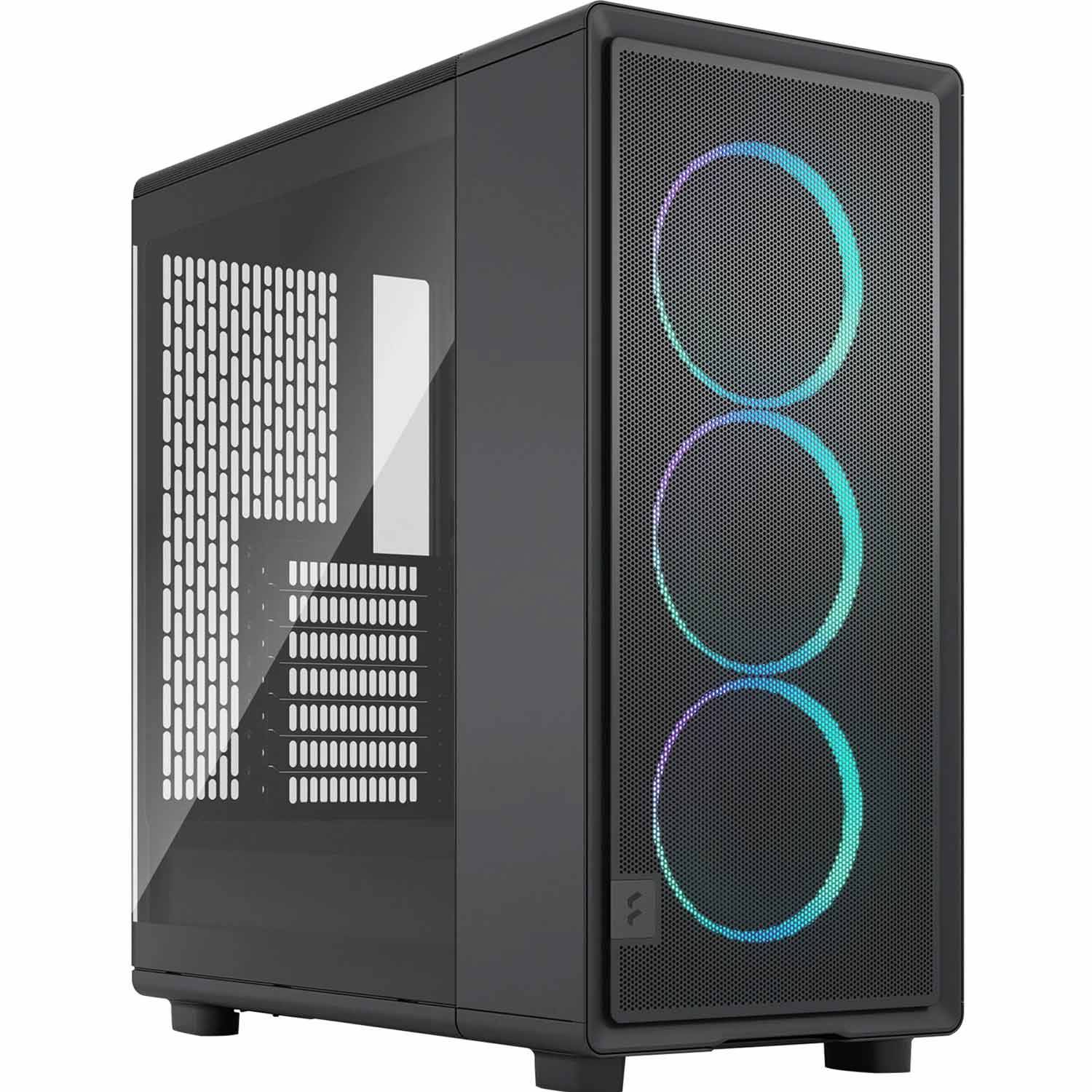 Fractal Design Epoch Black TG RGB | PC-GehäuseMidi-Tower für Mini-ITX, microATX,