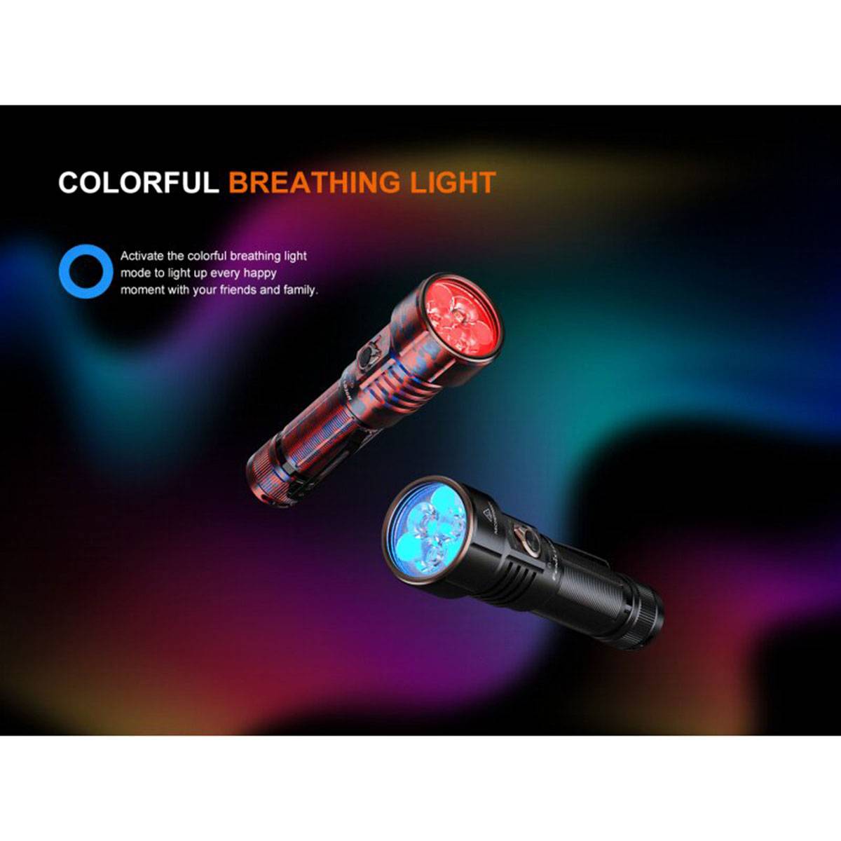 Fenix LD36R Multicolor LED Taschenlampe 3600 Lumen - Flame Camo