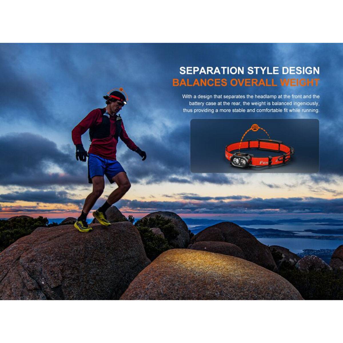 Fenix HP12R-T LED Stirnlampe 1300 Lumen - Schwarz