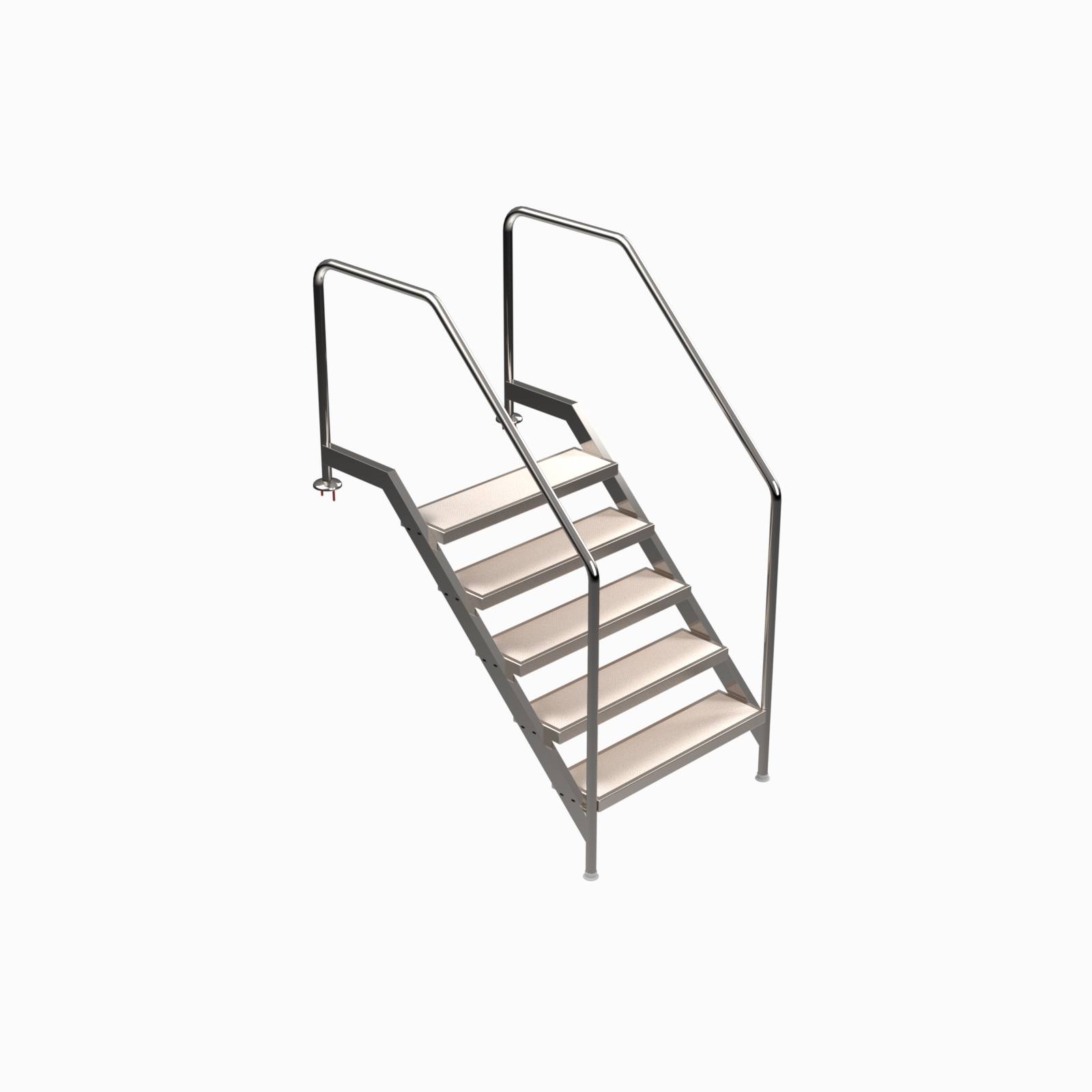 Eichenwald Pooltreppe Modell 13 Treppe Stufenbreite 650mm Beckentiefe 1380mm 6 Stufen