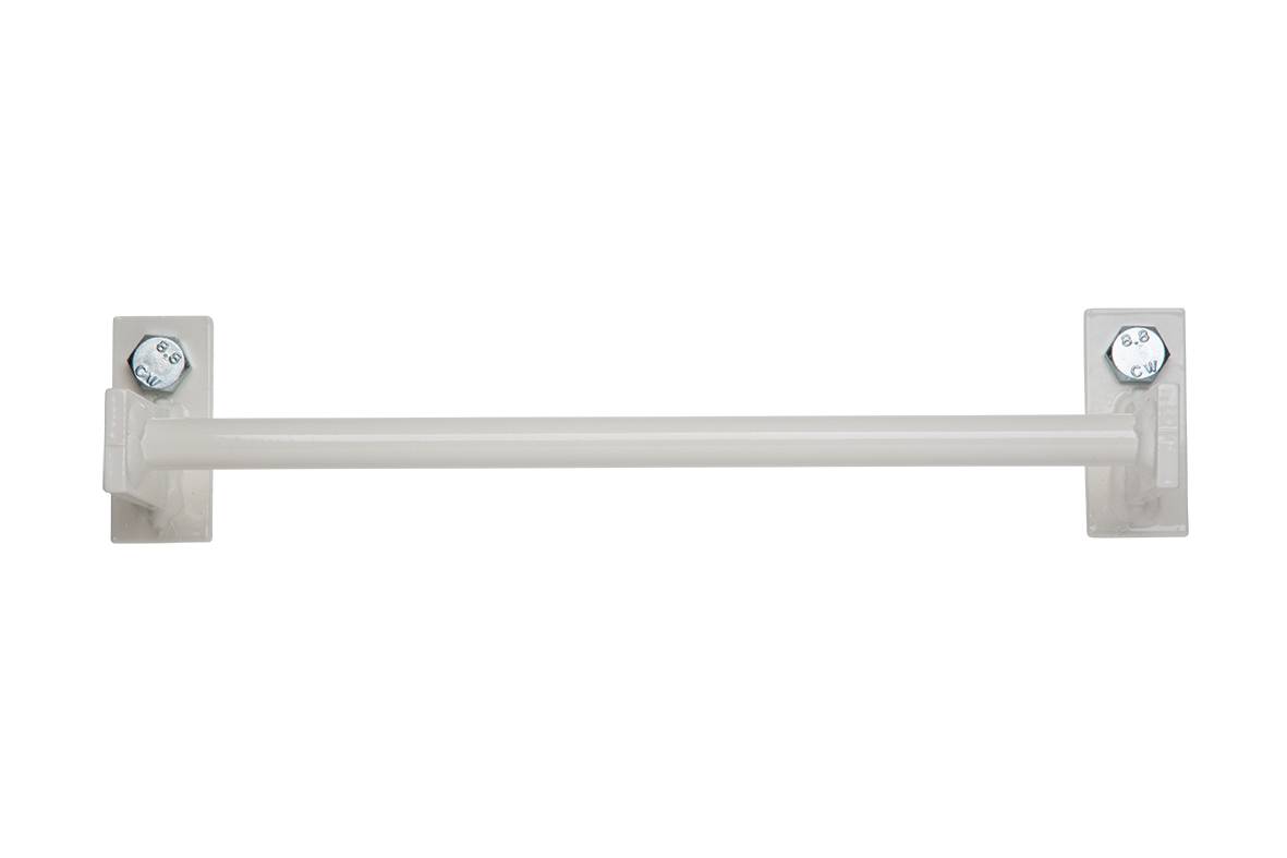 Rettungsleiter Kletterfix KF-Wandanker/W kunststoffbeschichtet Weiß für den Innenbereich