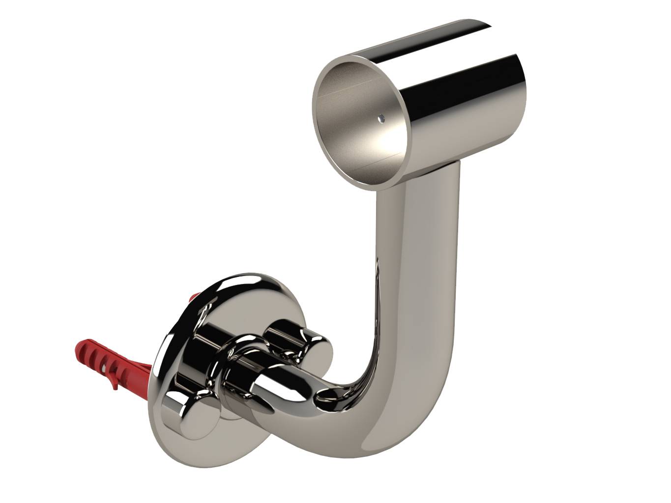 Eichenwald Modell 15 Gebogene Wandstütze für Haltestange