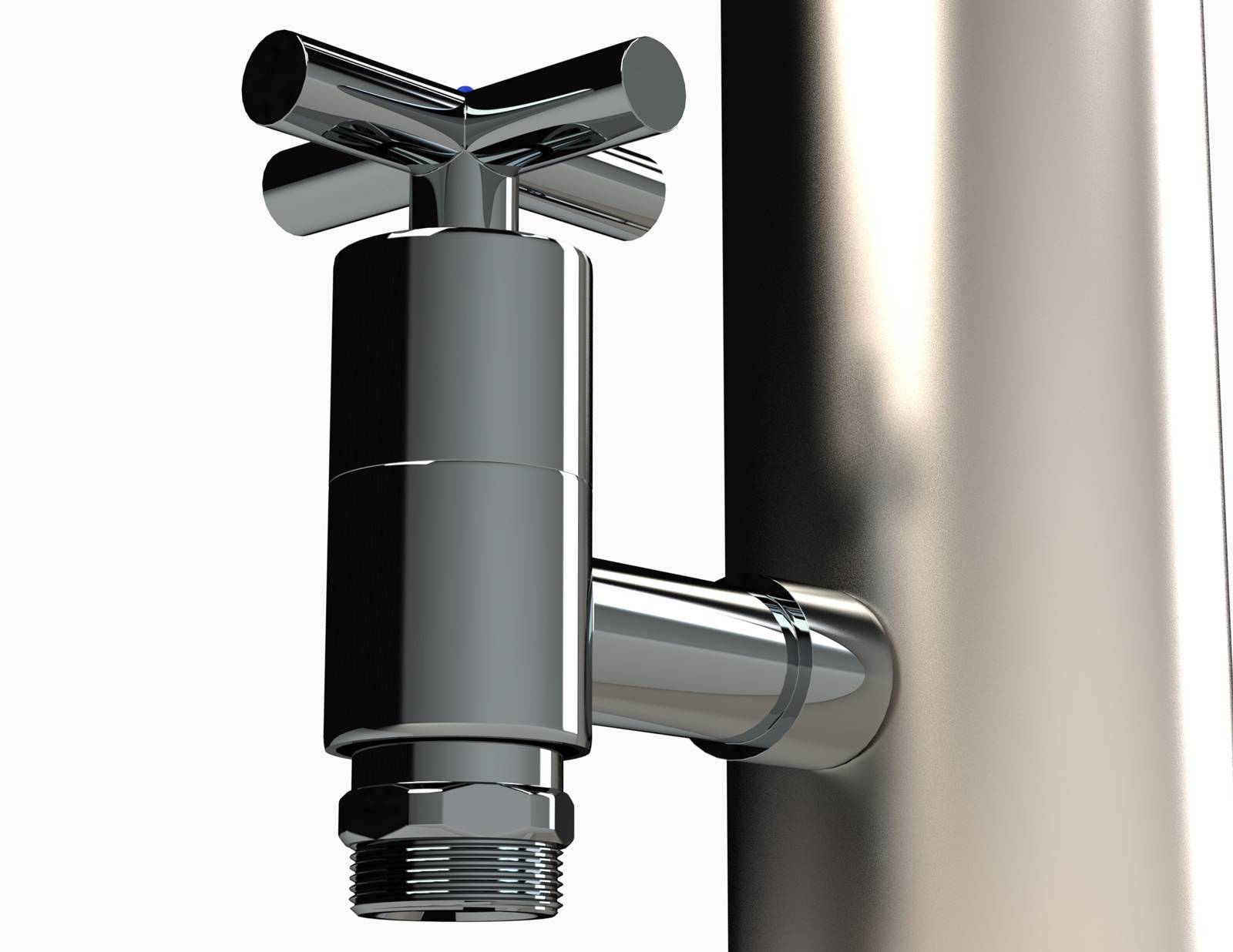 Eichenwald Modell 35 Gartendusche Nemo Typ Selbstschlussventil geschliffen mit Entnahmehahn