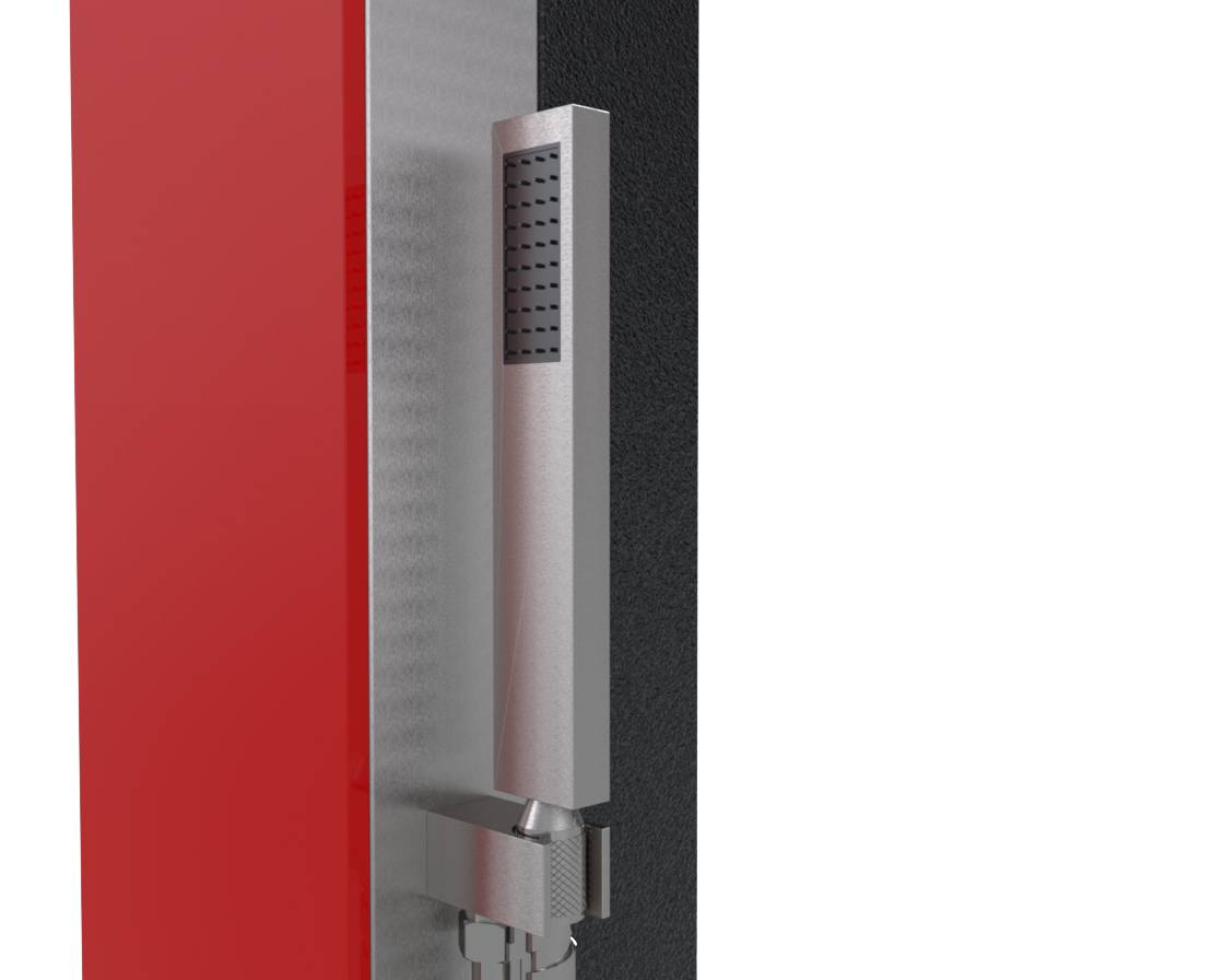 Eichenwald Modell 70 Solar Garten Glasdusche Curacao Blau