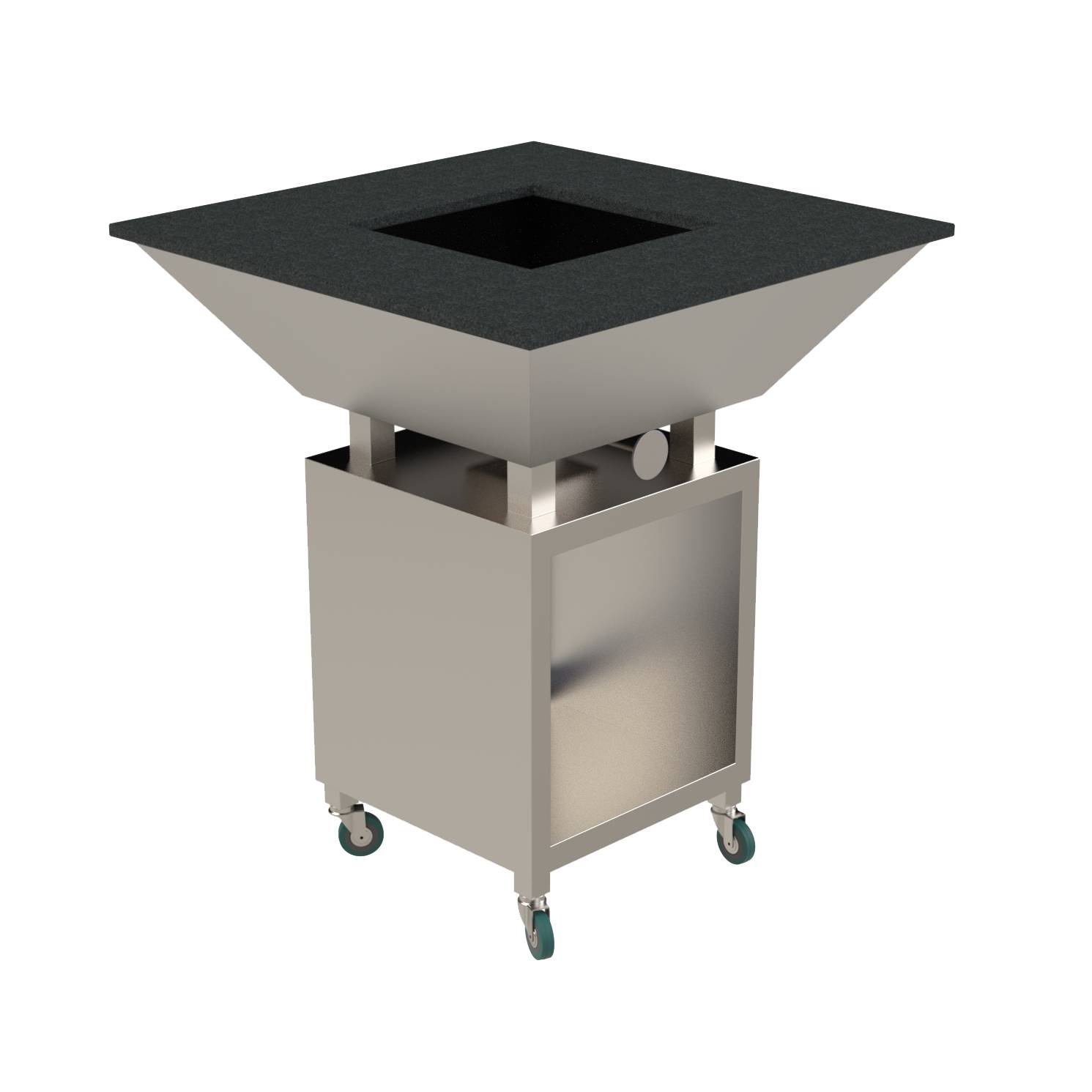 Eichenwald Edelstahl Grill mit Granitauflage 900x900mm