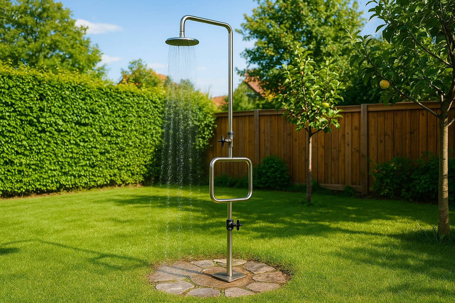 Eichenwald Modell 70 Gartendusche Pacific mit Erddornen