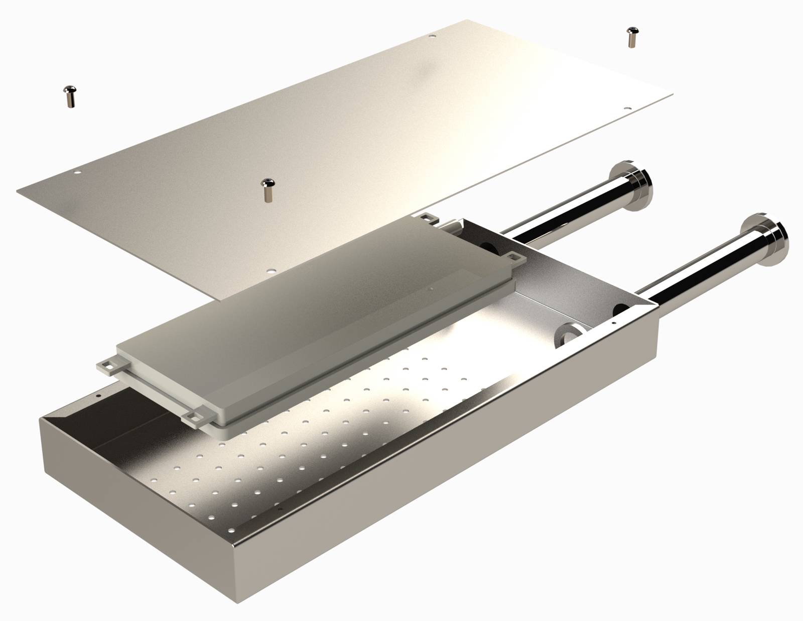 Eichenwald Modell 70 Gartendusche Elba mit WPC Plattform sandfarbig