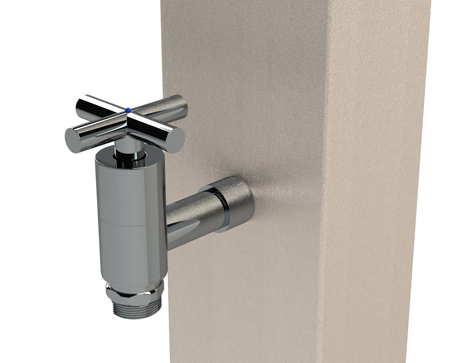 Eichenwald Modell 71 Wasserzapfsäule eckig mit Schlauchhalter