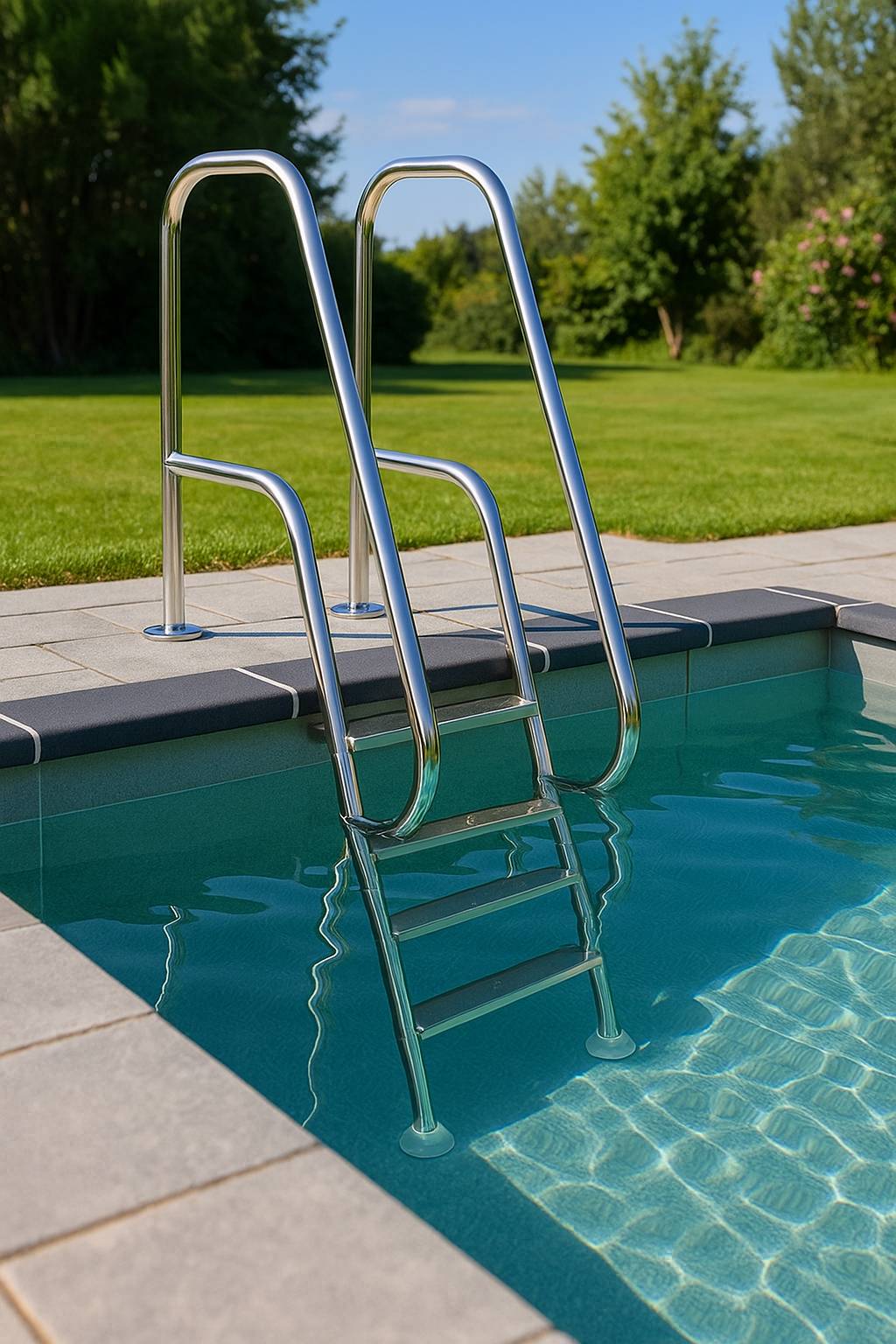 Eichenwald Poolleiter Modell 10 Florida Beckentiefe 1500mm Ausladung 700mm 5 Stufen