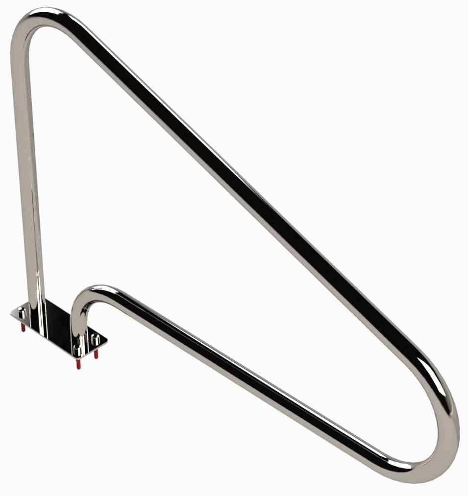 Eichenwald Modell 16.4 Griffbogen Typ L für Schwimmbäder gerade