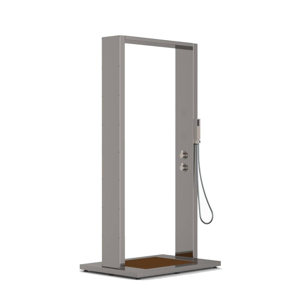 Eichenwald Modell 70 Gartendusche Samoa mit WPC Plattform anthrazit