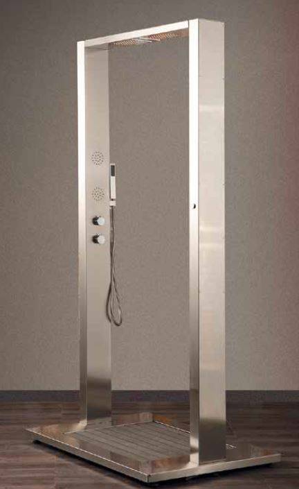 Eichenwald Modell 70 Gartendusche Samoa mit WPC Plattform anthrazit