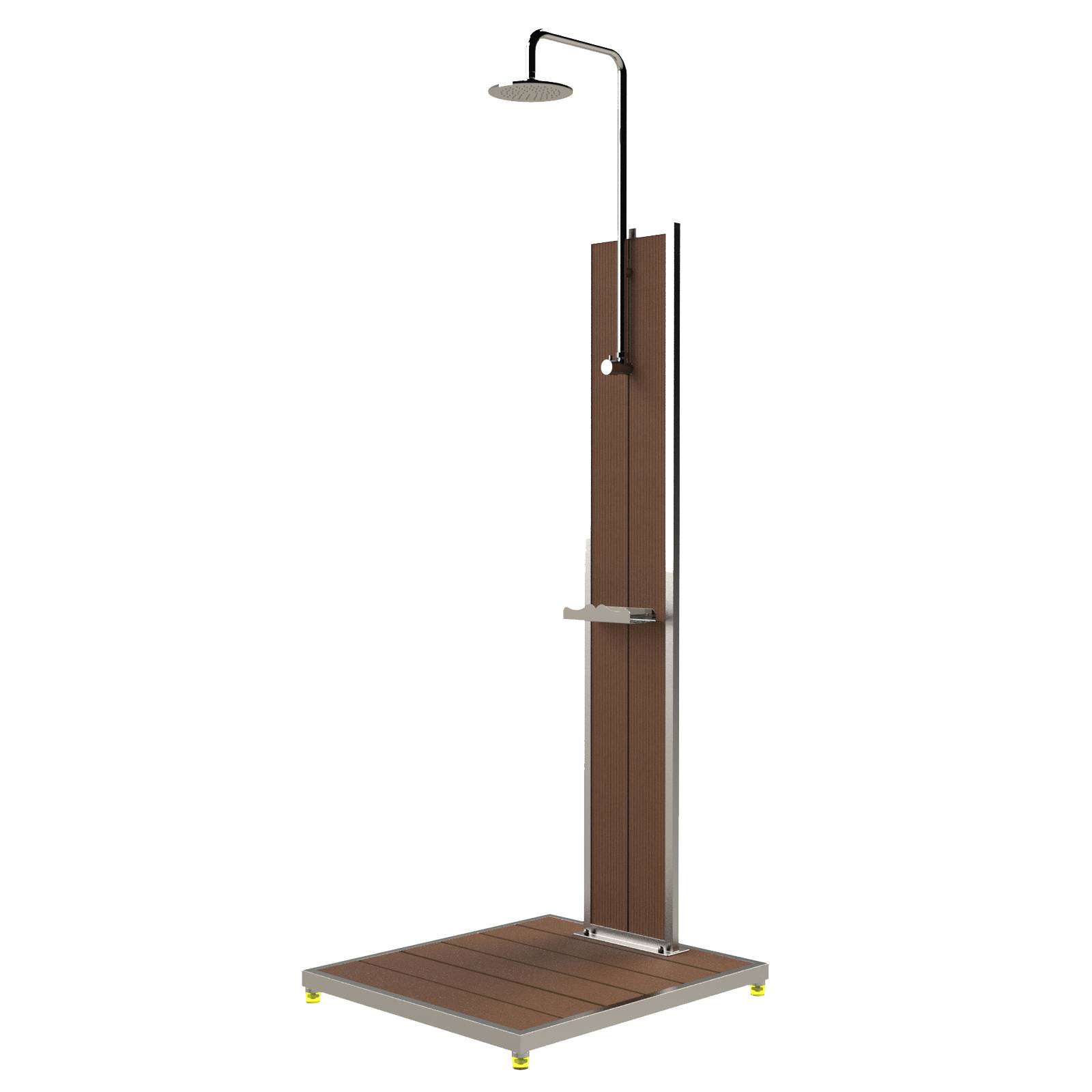 Eichenwald Modell 70 Gartendusche Bahama mit Bodenplatte