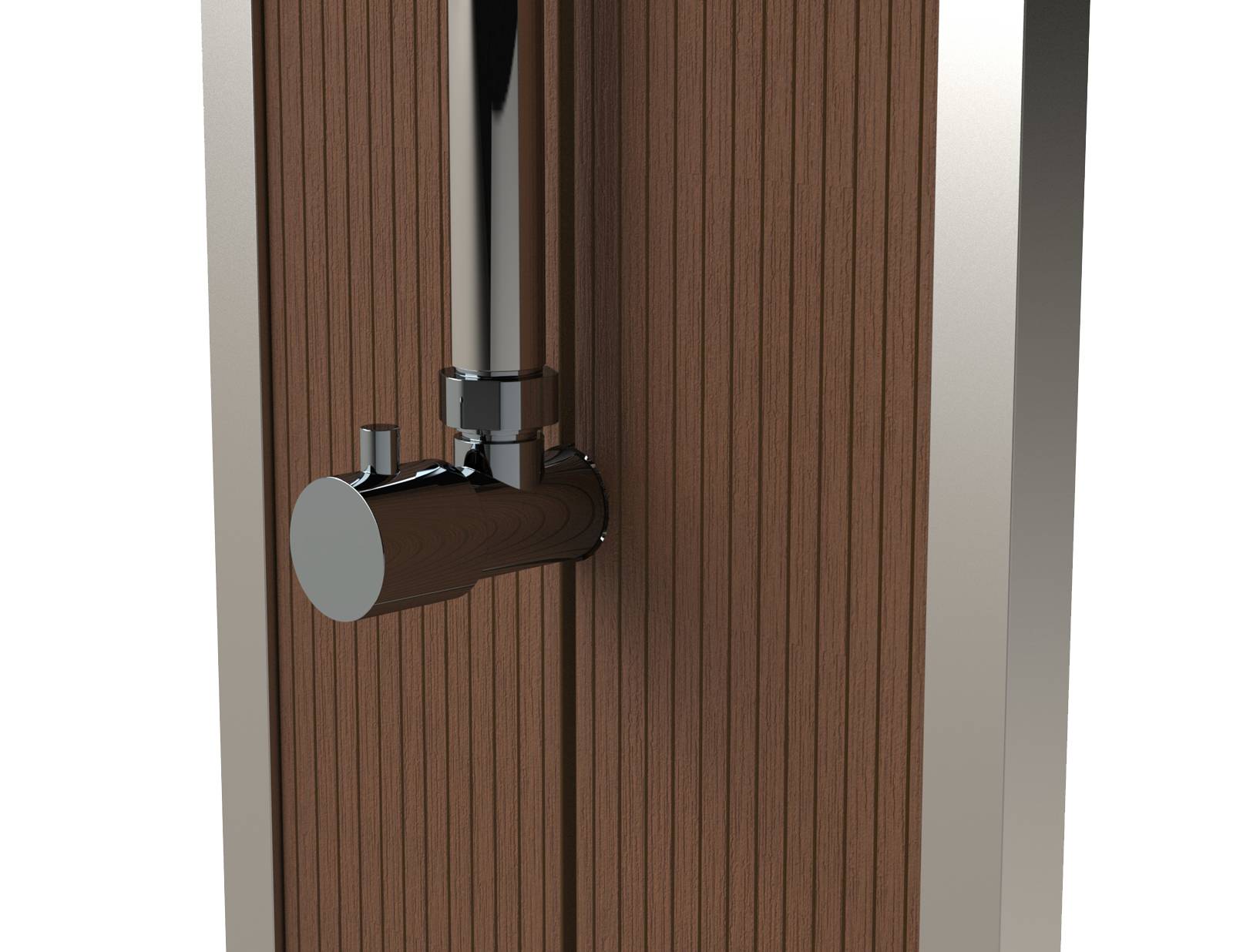 Eichenwald Modell 70 Gartendusche Bahama mit Bodenplatte