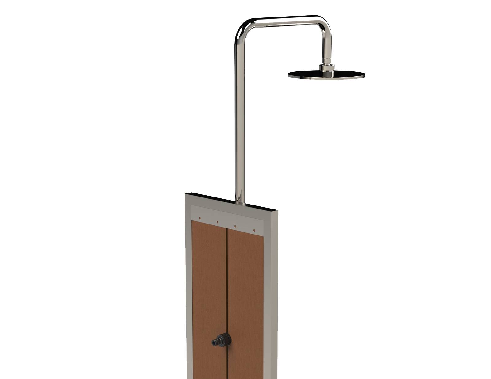 Eichenwald Modell 70 Gartendusche Bahama mit Bodenplatte