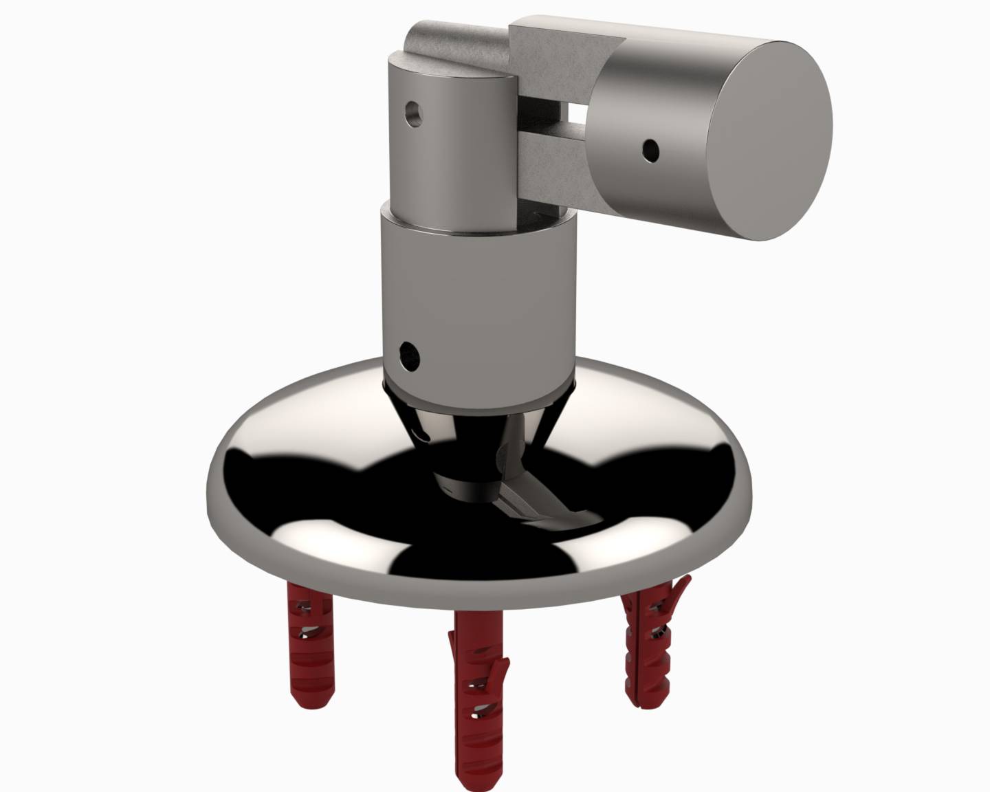 Eichenwald Modell 16.1 Griffbogen Typ A für Schwimmbäder runder Flansch, 90° beidseitig kippbar