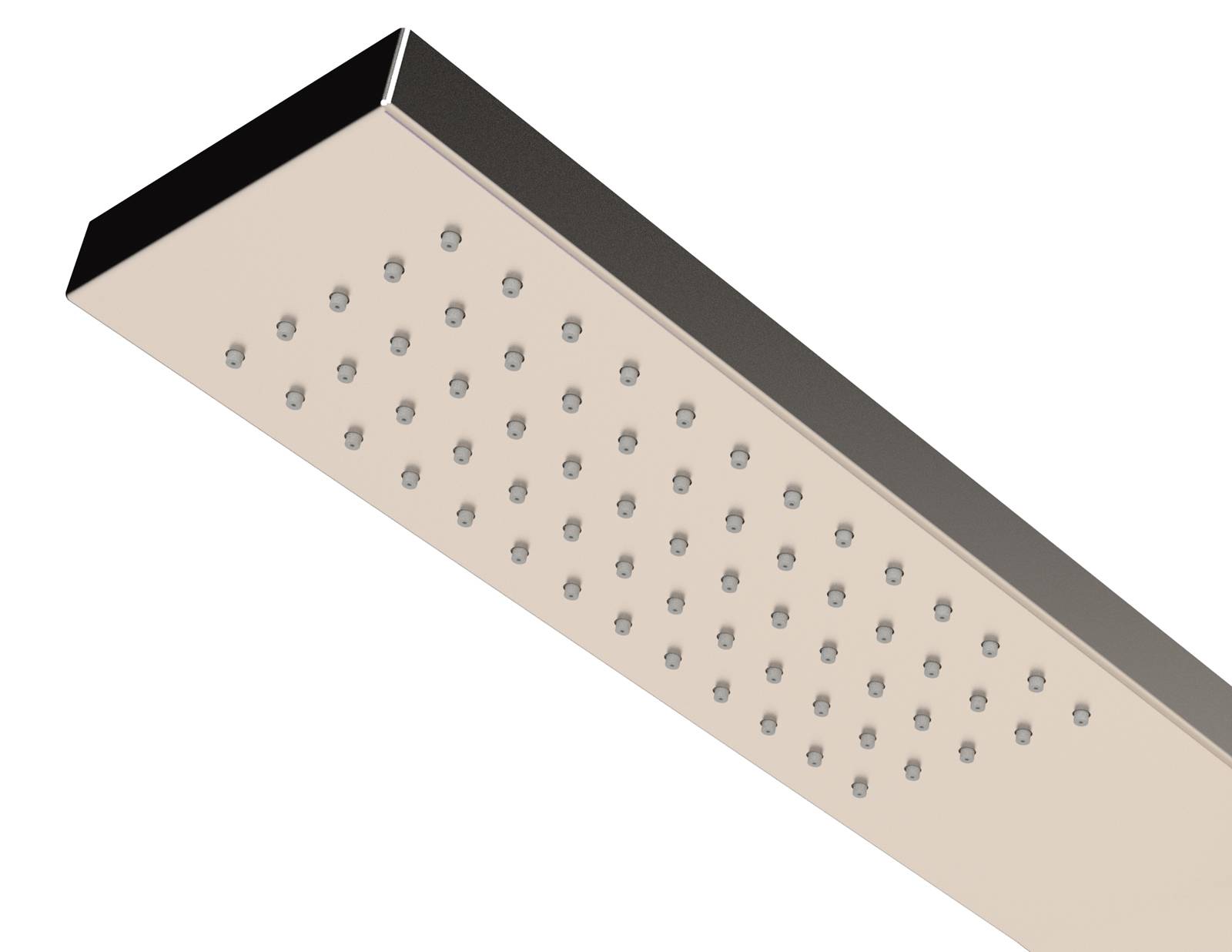 Eichenwald Modell 70 Gartendusche Ibiza mit WPC Plattform und Fußdruckknopf hellbraun