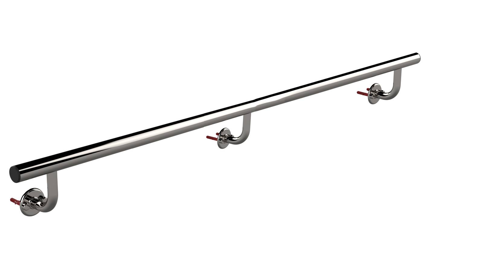 Eichenwald Modell 14.1 Haltestangen Länge 2,0m mit 3 gebogenen Stützen