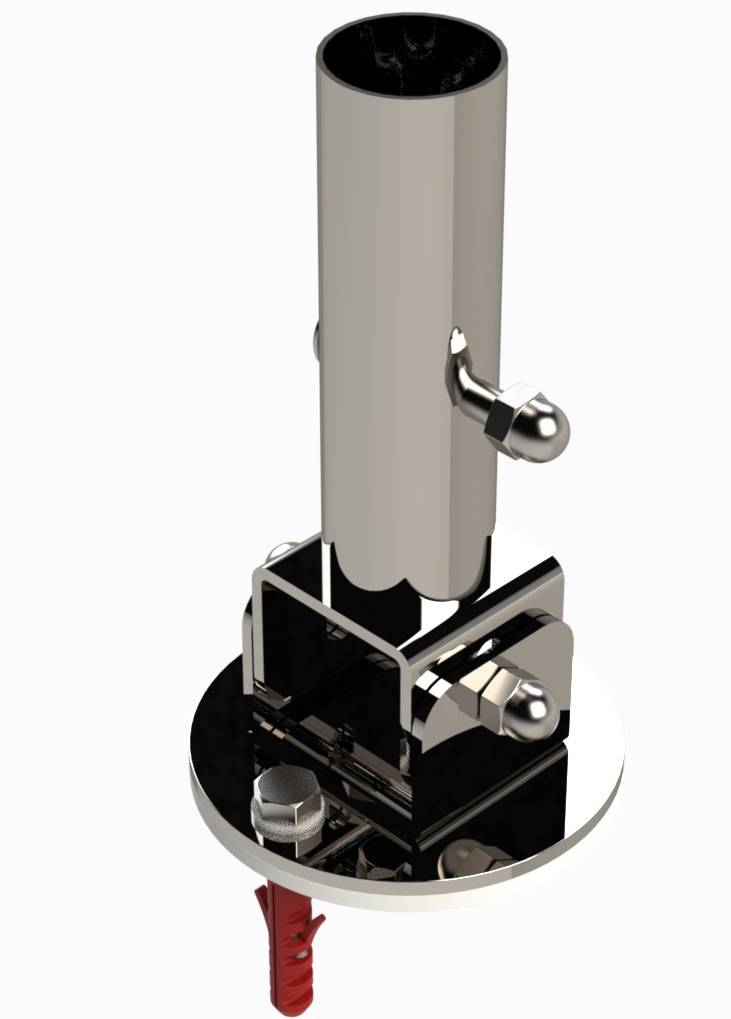 Eichenwald Modell 27 Gelenk mit Arretierung Flanschmontage V4A 1 Stück