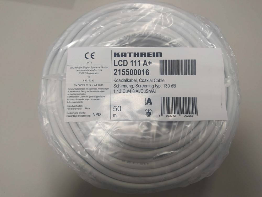 Kathrein Koaxialkabel LCD 111APlus 50m Eca