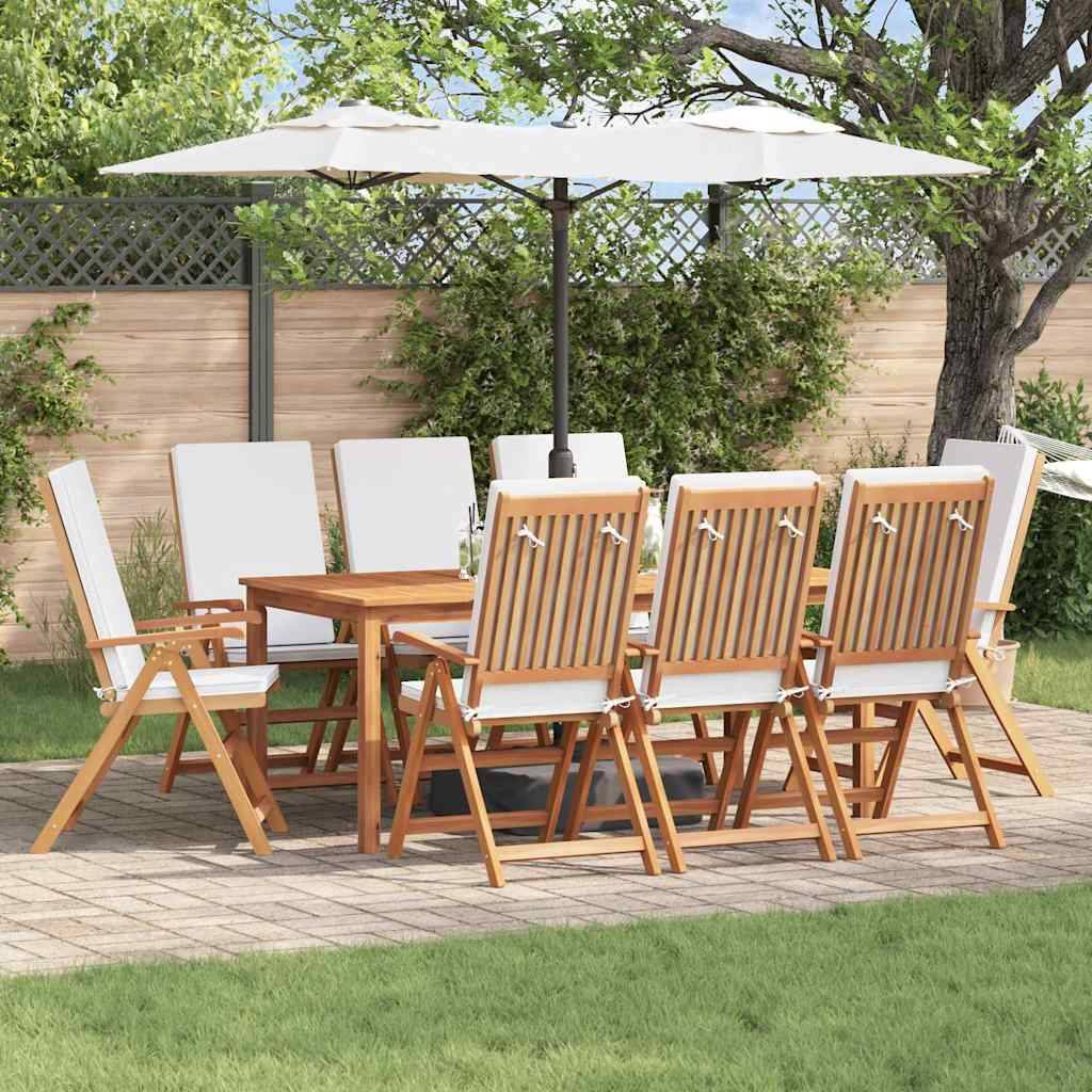 vidaXL Gartenstuhl 8 pcs Braun und Weiß 57 x 71,5 x 104 cm