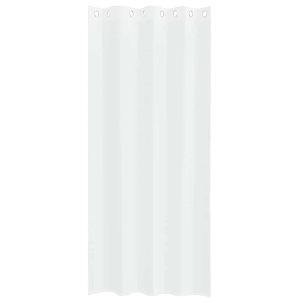 vidaXL Voile-Vorhang mit Vorhängen 2 pcs Weiß 260 x 140 cm Polyester