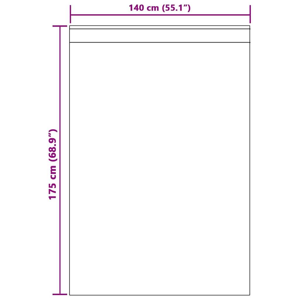 vidaXL Voile-Vorhang mit Vorhängen 2 pcs Sand 175 x 140 cm Polyester