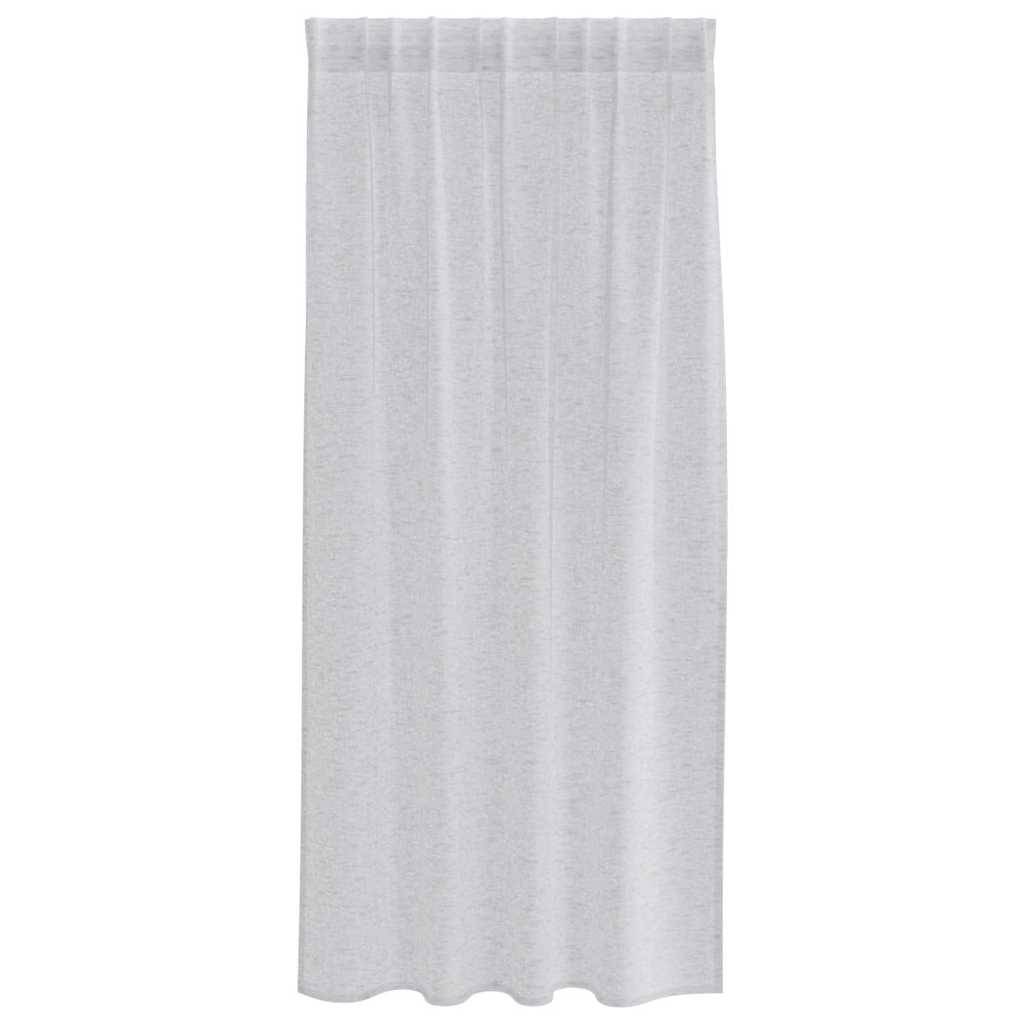 vidaXL Voile-Vorhang 2 pcs Hellgrau 175 x 140 cm Polyester