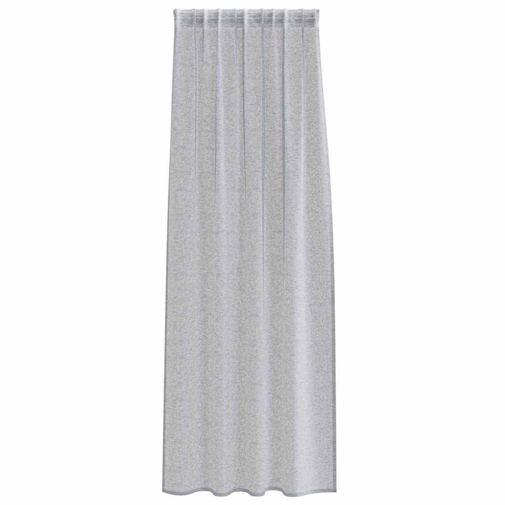 vidaXL Voile-Vorhang 2 pcs Dunkelgrau 225 x 140 cm Polyester