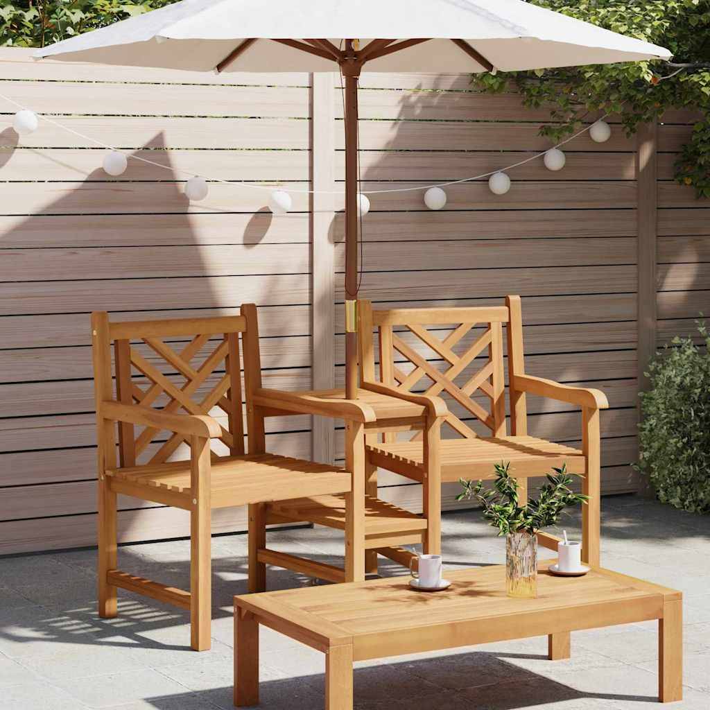 vidaXL Garten Gartenstühle 152 x 63 x 89 cm Massivholz Teak