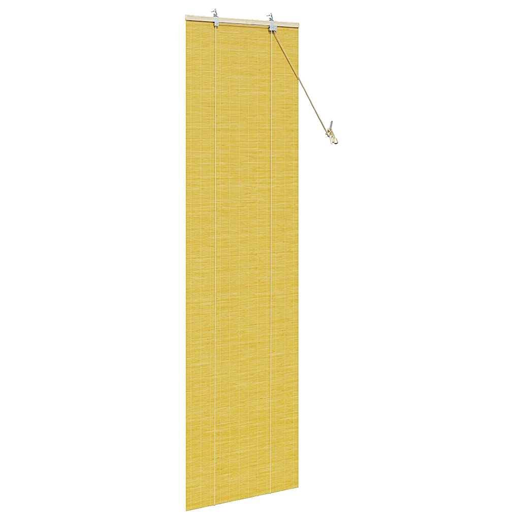 vidaXL Rollo Gelb 60 x 220 cm Bambus