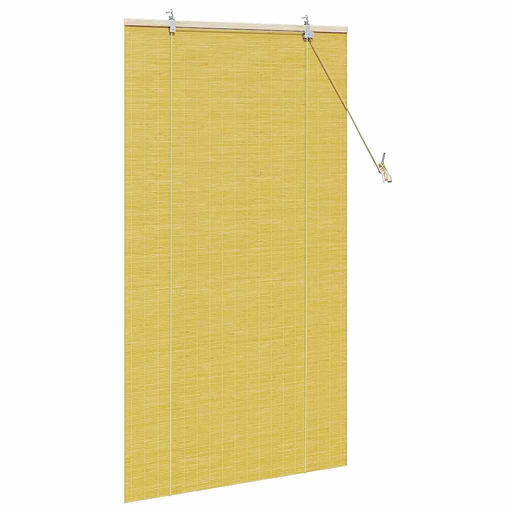 vidaXL Rollo Gelb 80 x 160 cm Bambus