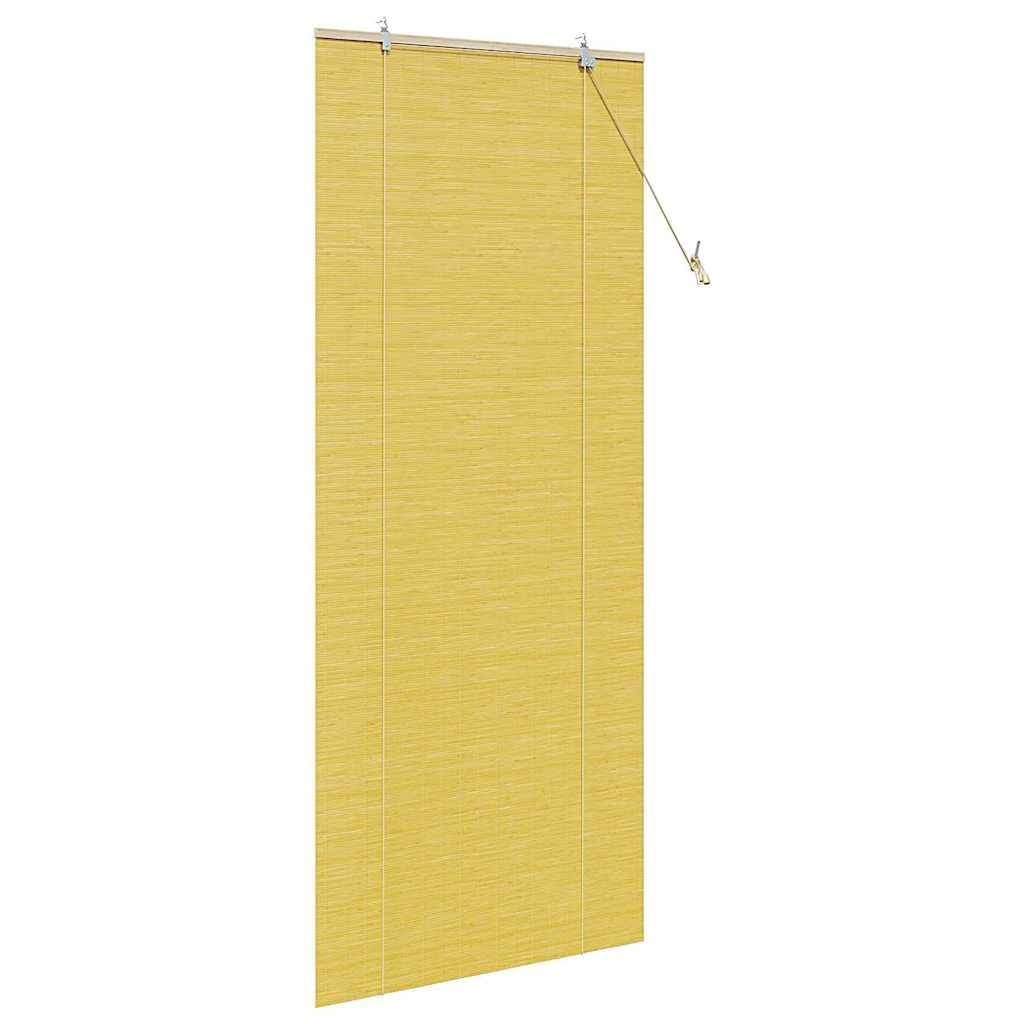 vidaXL Rollo Gelb 80 x 220 cm Bambus
