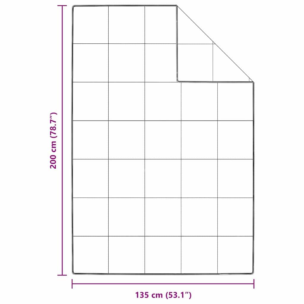 vidaXL Sommerdecke Weiß 135 x 200 cm Feder