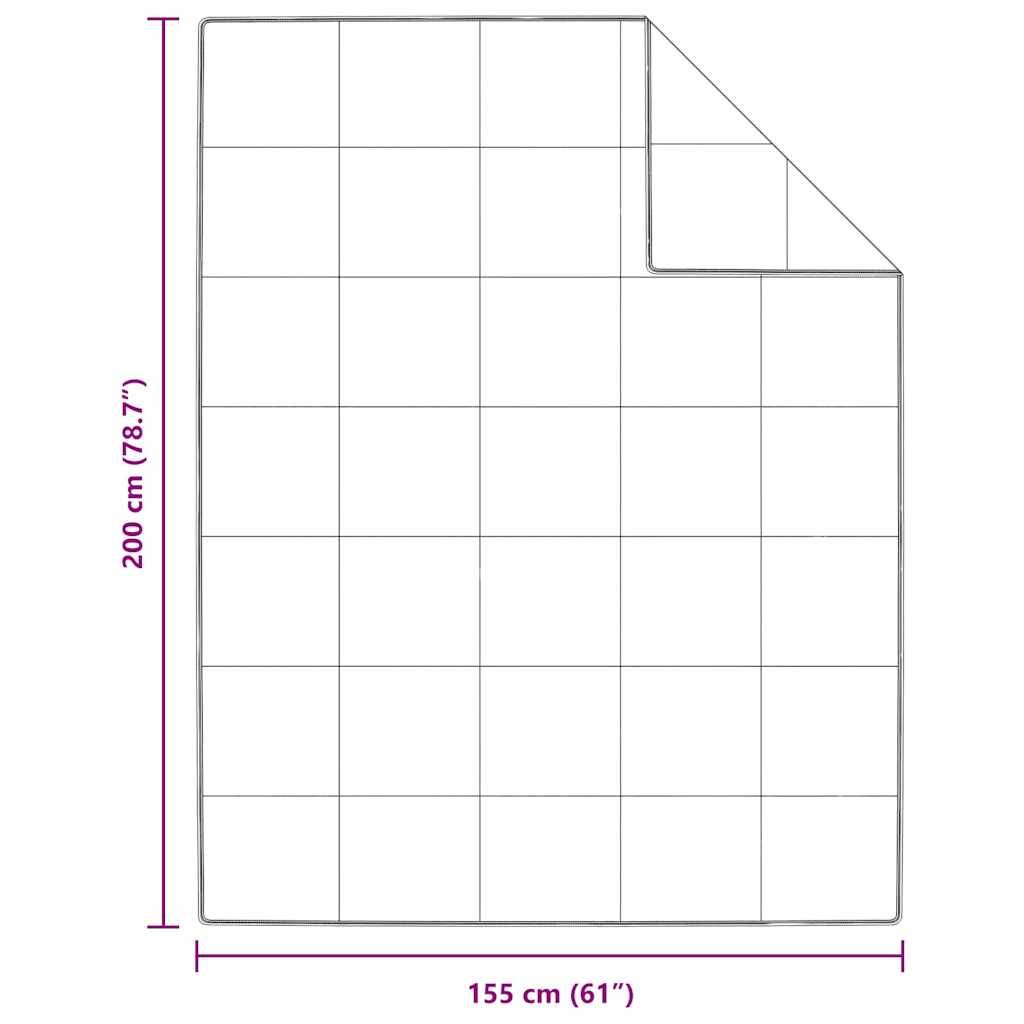 vidaXL Bettdecke Weiß 155 x 200 cm Feder