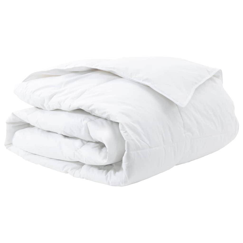 vidaXL Winterbettdecke Weiß 200 x 200 cm Feder