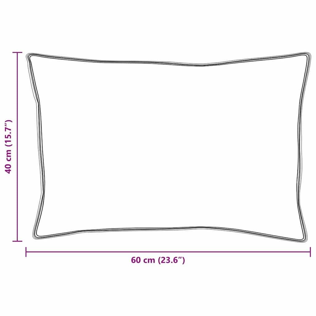 vidaXL Kopfkissen mit Kissen Weiß 40 x 60 cm Feder