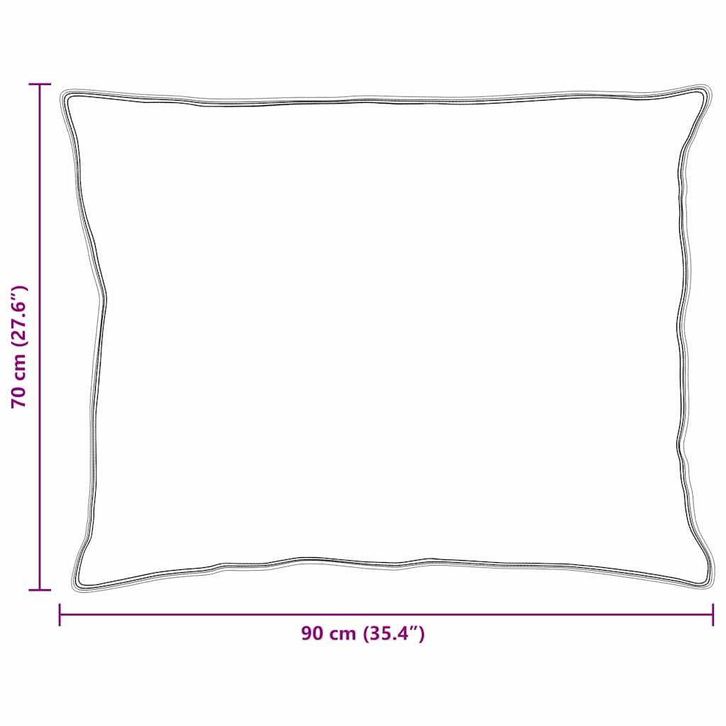 vidaXL Kopfkissen mit Kissen 2 pcs Weiß 70 x 90 cm Feder