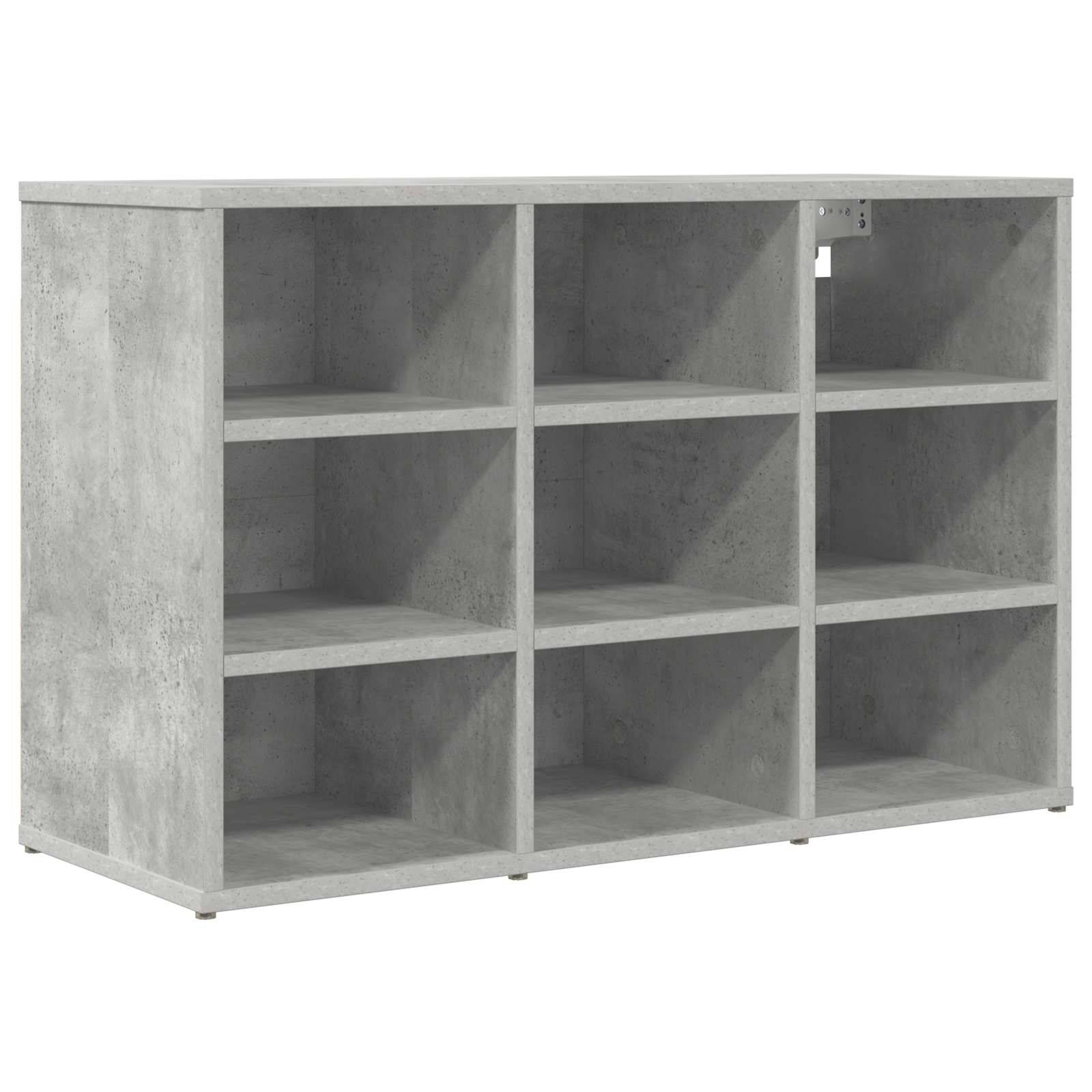 vidaXL Schuhschrank Betongrau 77,5 x 30 x 51 cm Holzwerkstoff