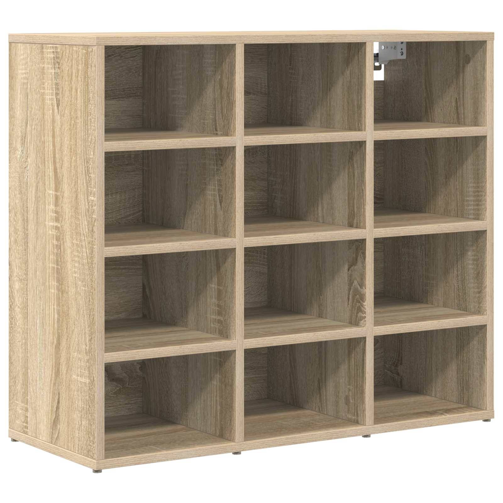 vidaXL Schuhschrank Sonoma-Eiche 77,5 x 30 x 67 cm Holzwerkstoff